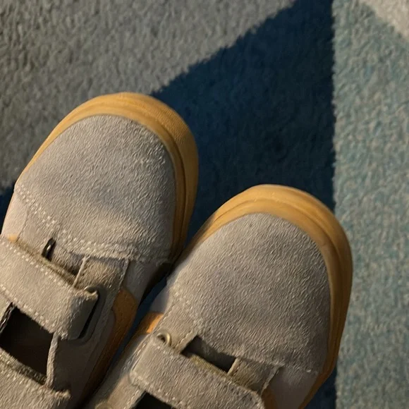 VANS Kids Grey Suede size 3 - Picture 5 of 7